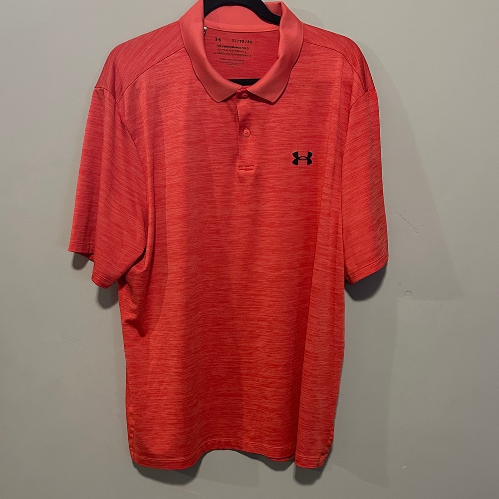 Under Armour Men's Vibrant Coral Polo